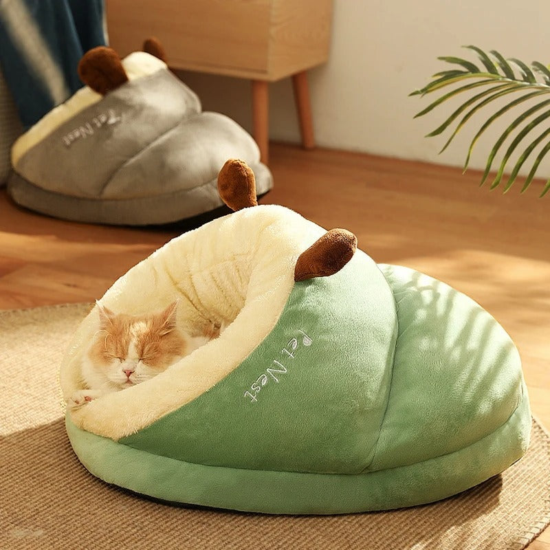 grotte pour chat | PANTOUFLE CAVE CAT