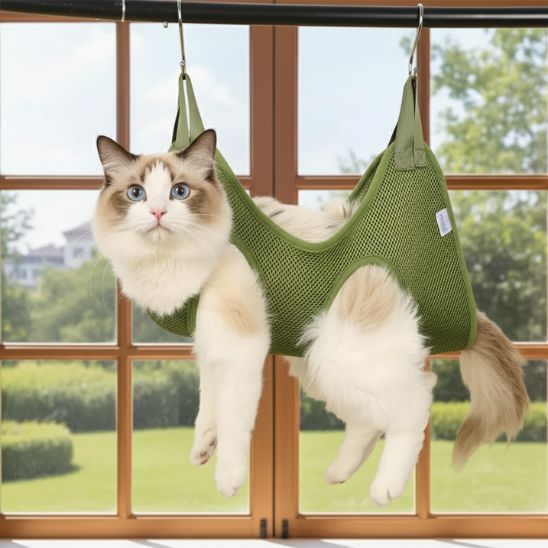 hamac à chat de toilettage
