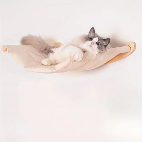 hamac chat mural bois