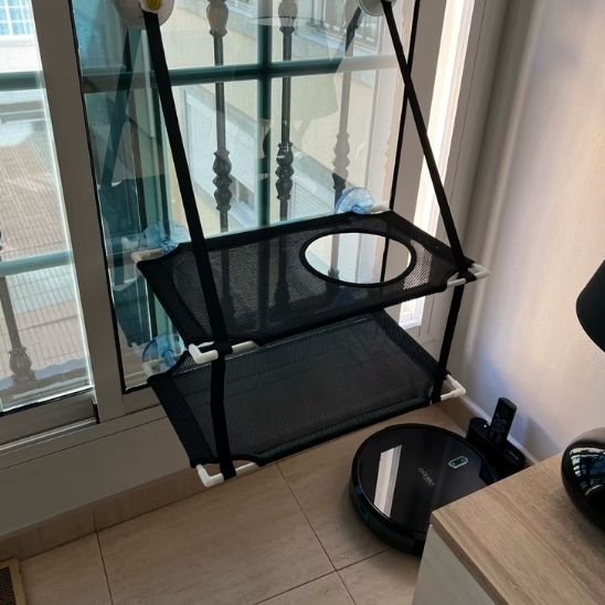 hamac pour chat fenêtre superposé