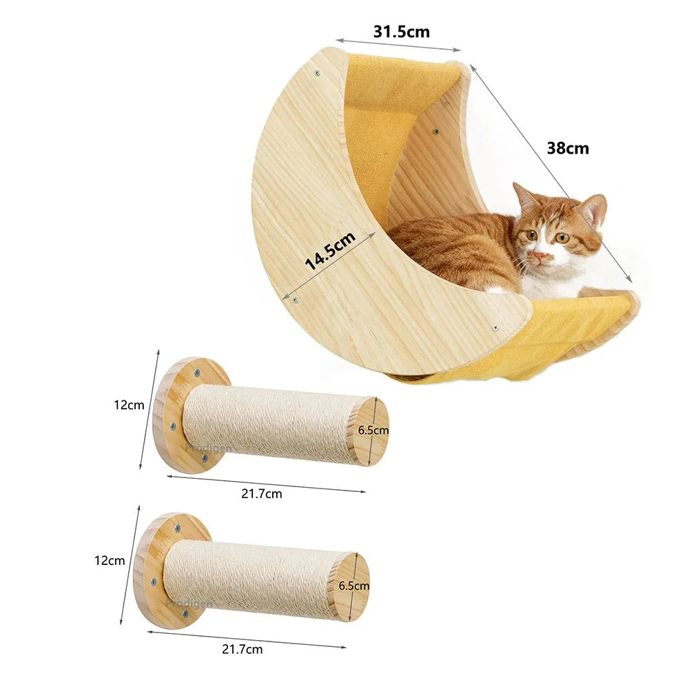 Hamac Mural Design Résistant Pour Chat