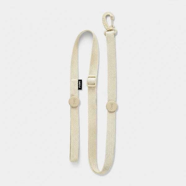 Harnais et laisse pour petit chien beige durable avec attache métallique de Oscar et Plume