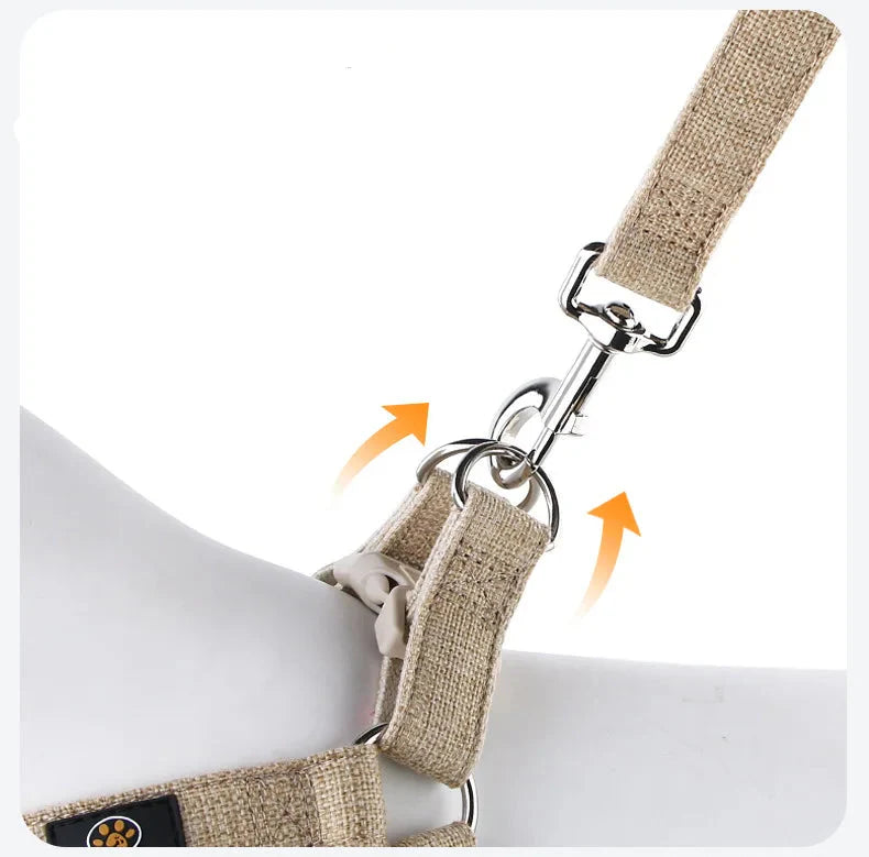 Harnais Pour Chien En Coton Et En Lin
