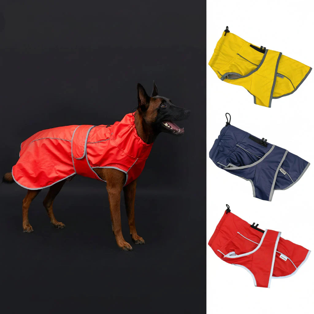 Imperméable Pour Chien Ajustable Bandes Réfléchissantes