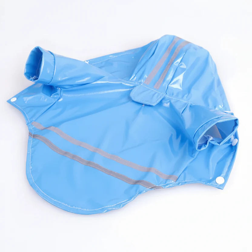 Imperméable Pour Chien Avec Capuche Et Bandes Réfléchissantes