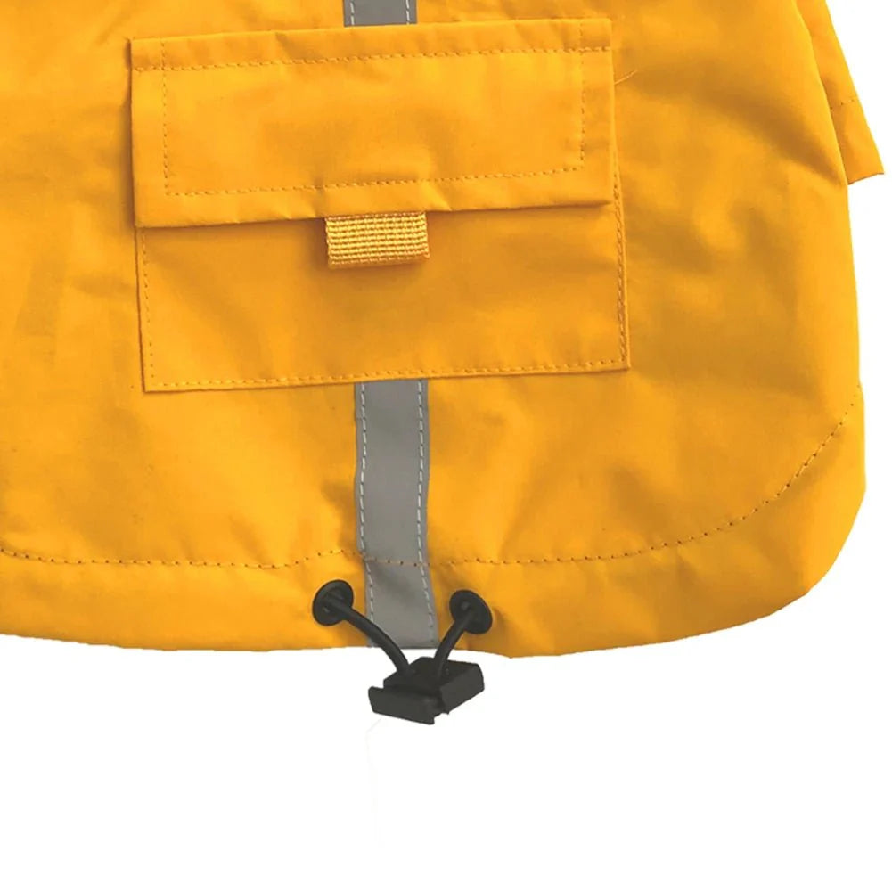 Imperméable Pour Chien Avec Capuche Et Anneau Laisse