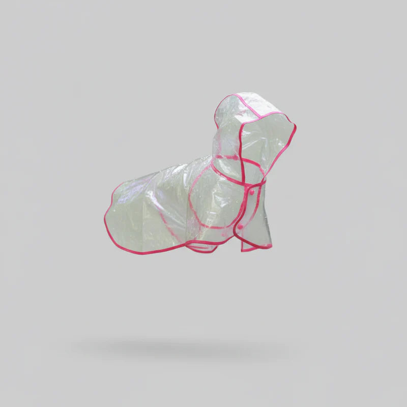Imperméable Transparent Poncho A Capuche Pour Chien