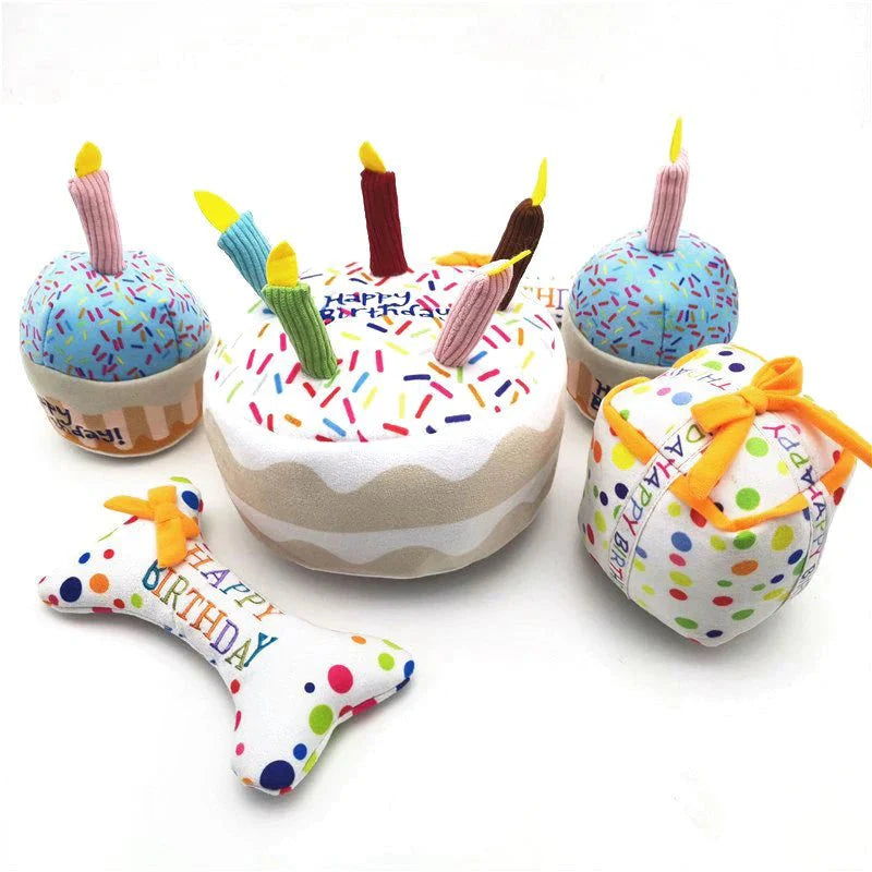 Jouet peluche anniversaire chien | Oscar et Plume
