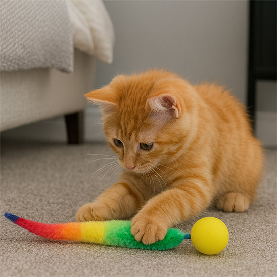 jouet chat interactif | Balle folle Chenille