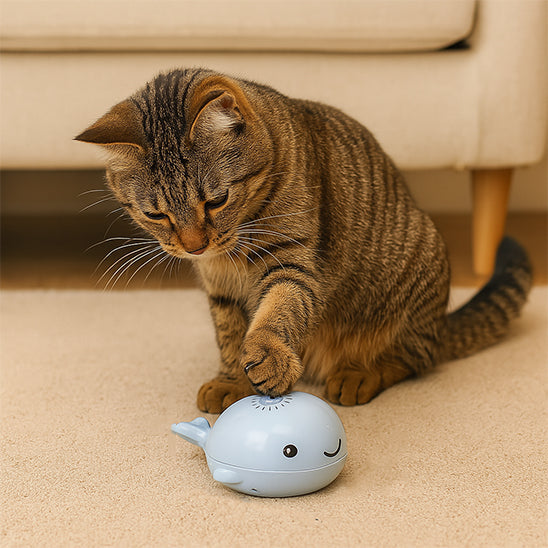 jouet chat interactif | Baleine Balle Flottante