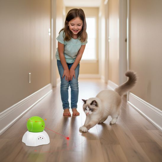 Jouet chat interactif laser