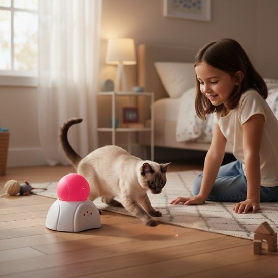 Jouet chat interactif laser