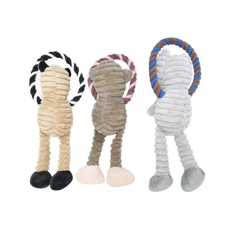 Jouet en peluche avec sifflet pour chien