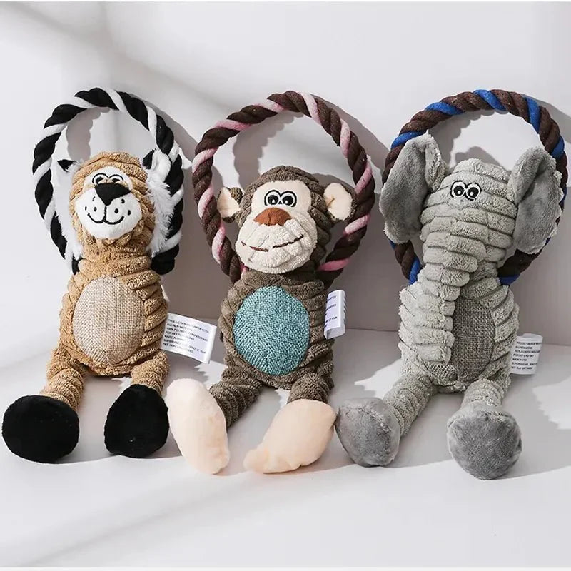 Jouet en peluche avec sifflet pour chien