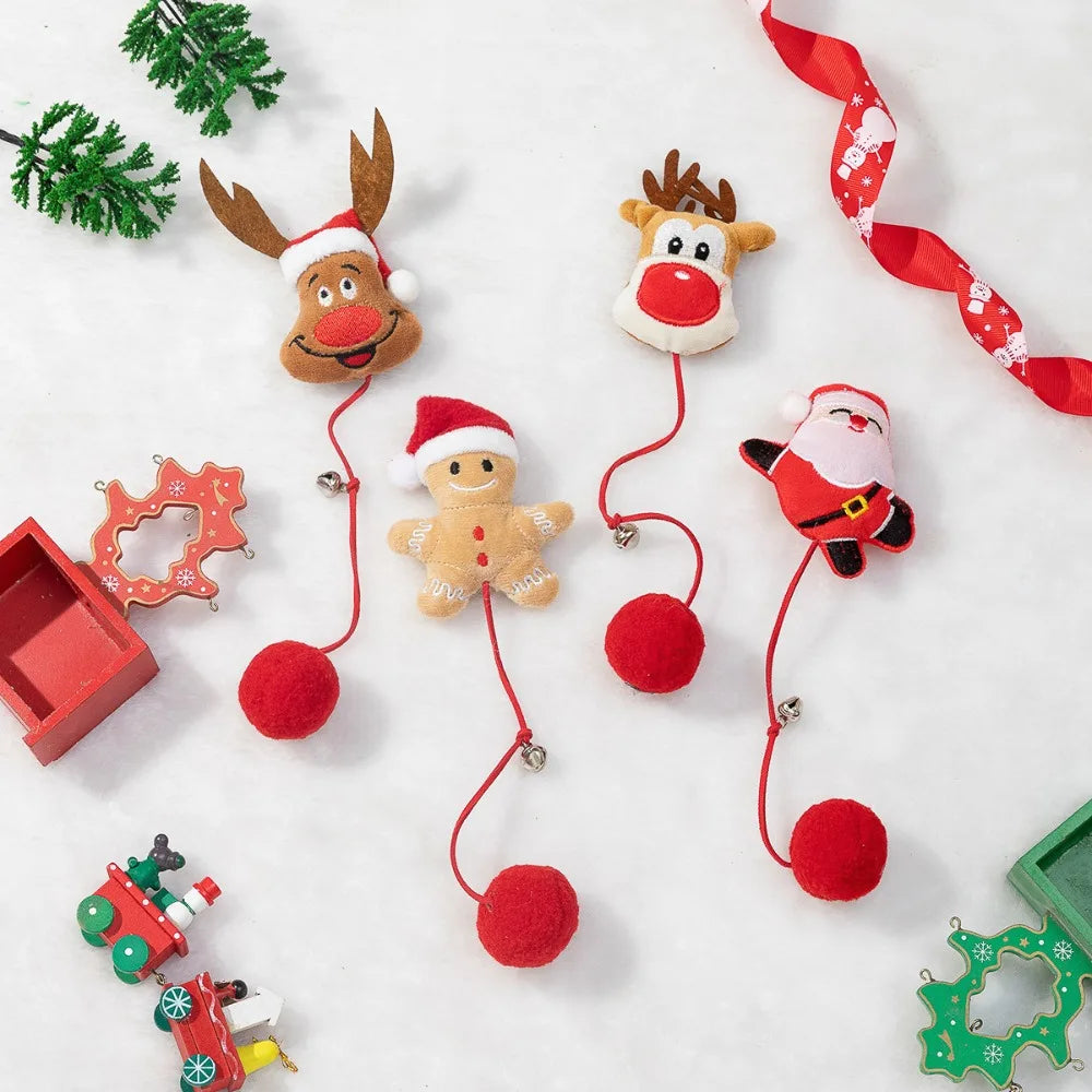 Jouets De Noël Pour Chat Avec Clochette Et Balle