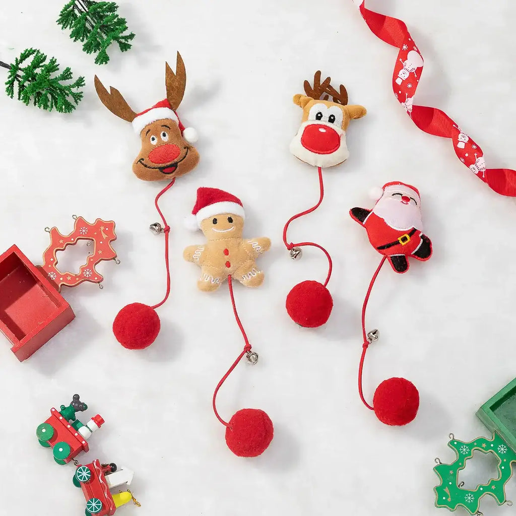 Jouets De Noël Pour Chat Avec Clochette Et Balle