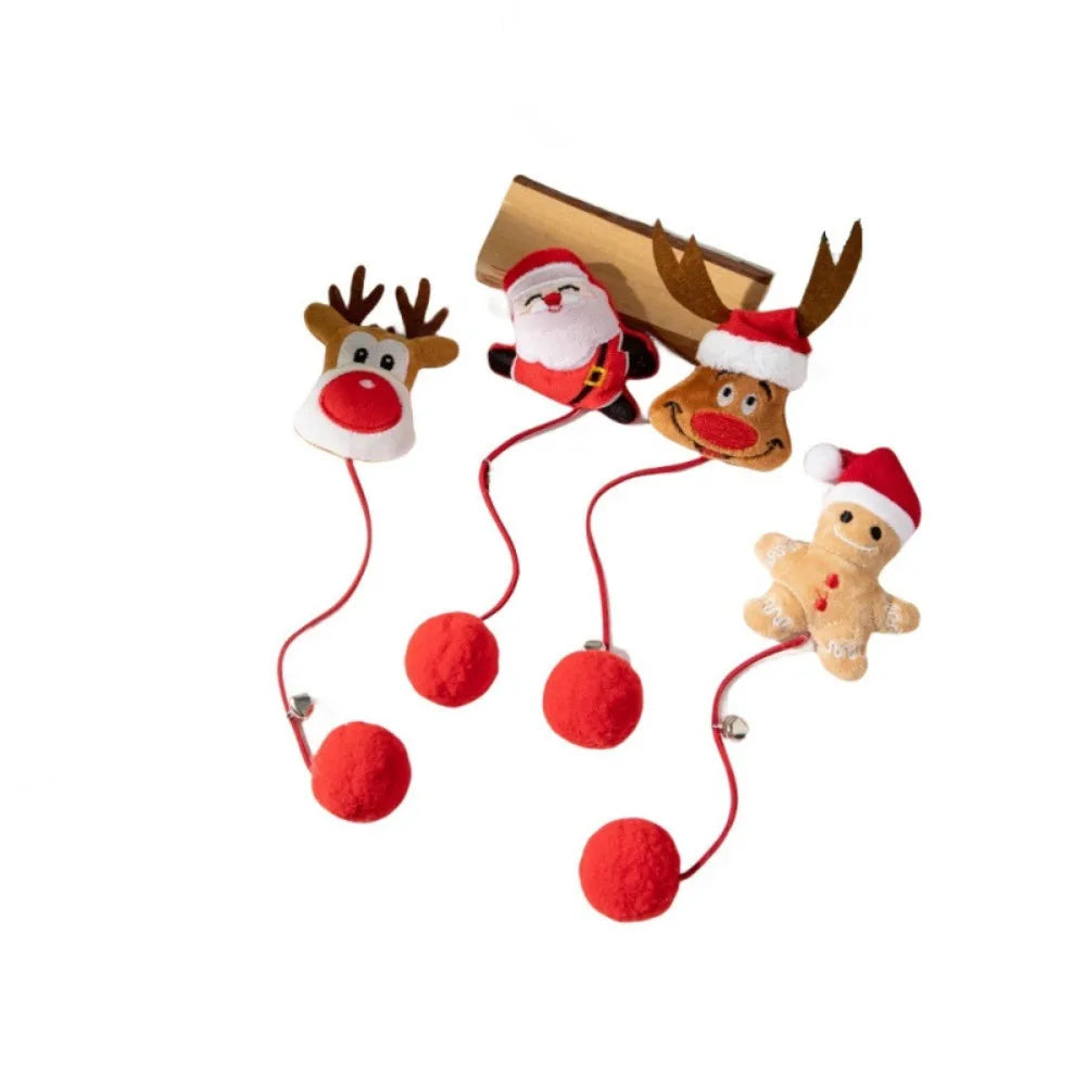 Jouets De Noël Pour Chat Avec Clochette Et Balle