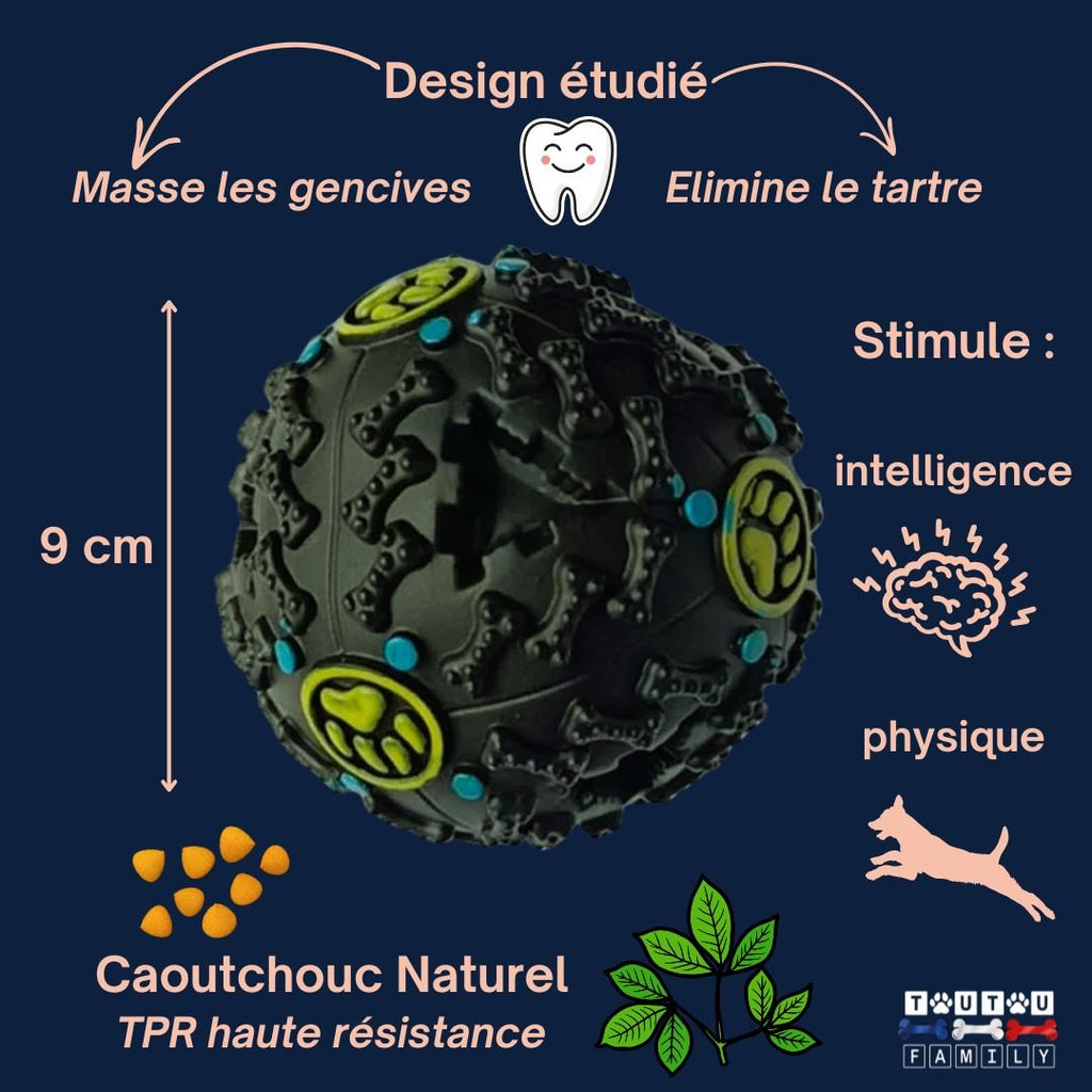 Jouet distributeur de croquettes chien - DéveloppeToutou™