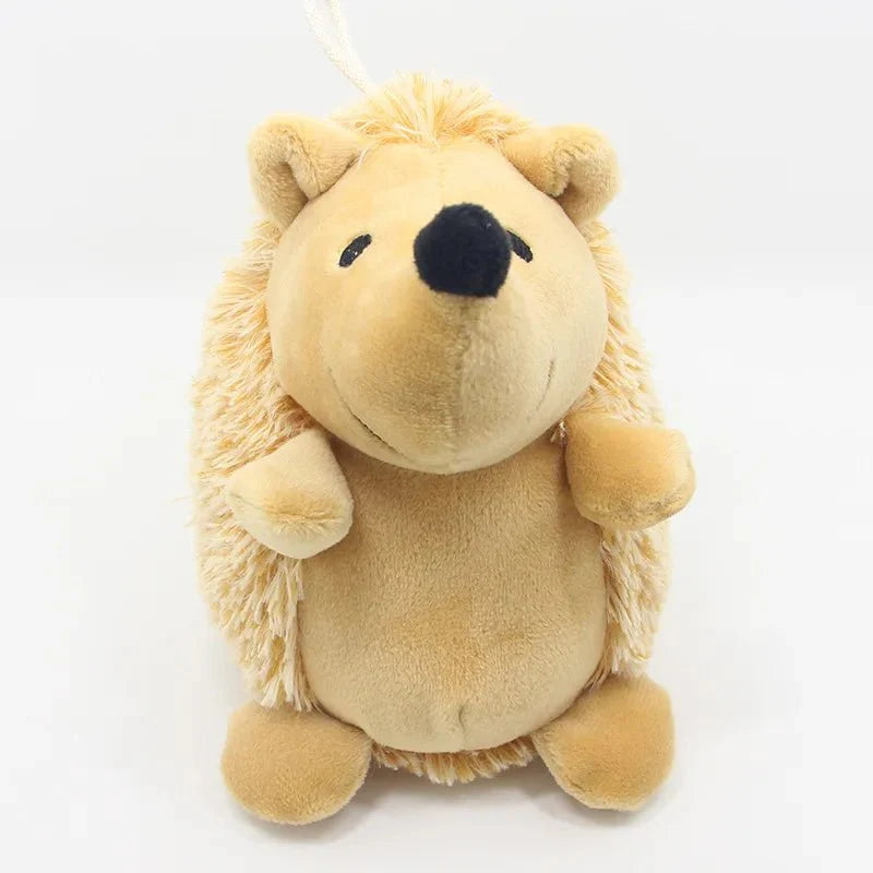 Jouet doux pour chien en peluche hérisson beige adapté aux chiots et petits chiens Oscar et Plume