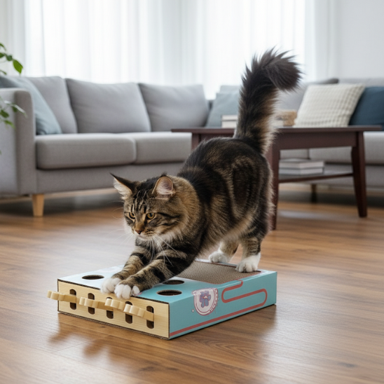 jouet interactif pour chat 3 en 1 Chasse Taupe