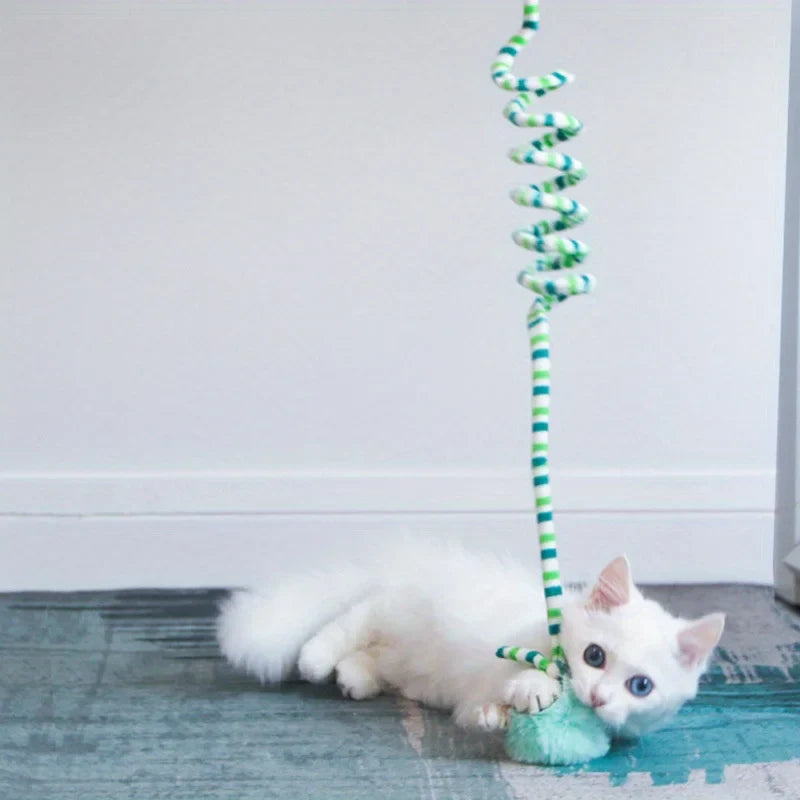 Jouet interactif suspendu pour chat avec ventouse