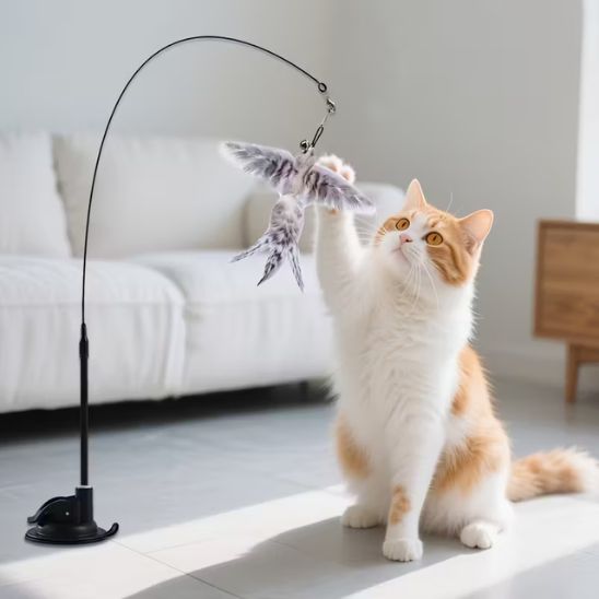 Jouet oiseau pour chat | Oiseau Farceur