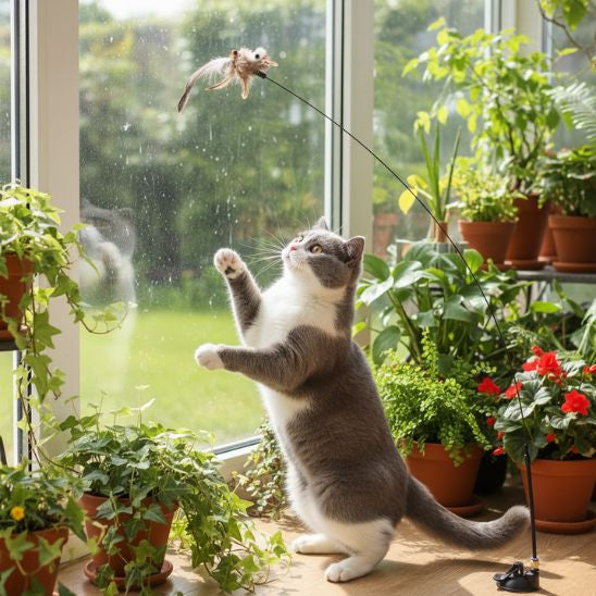 Jouet oiseau pour chat | Oiseau Farceur