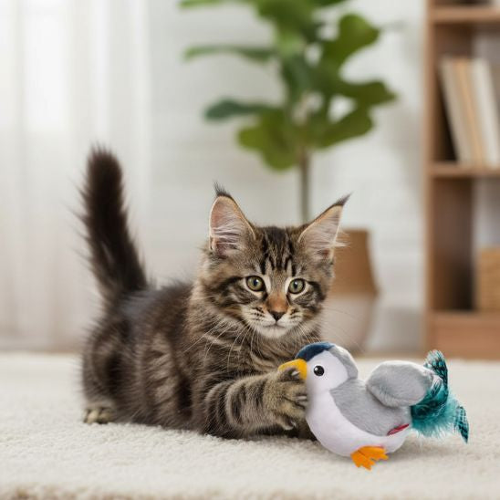Jouet oiseau pour chat | Chasseur d'Ailes