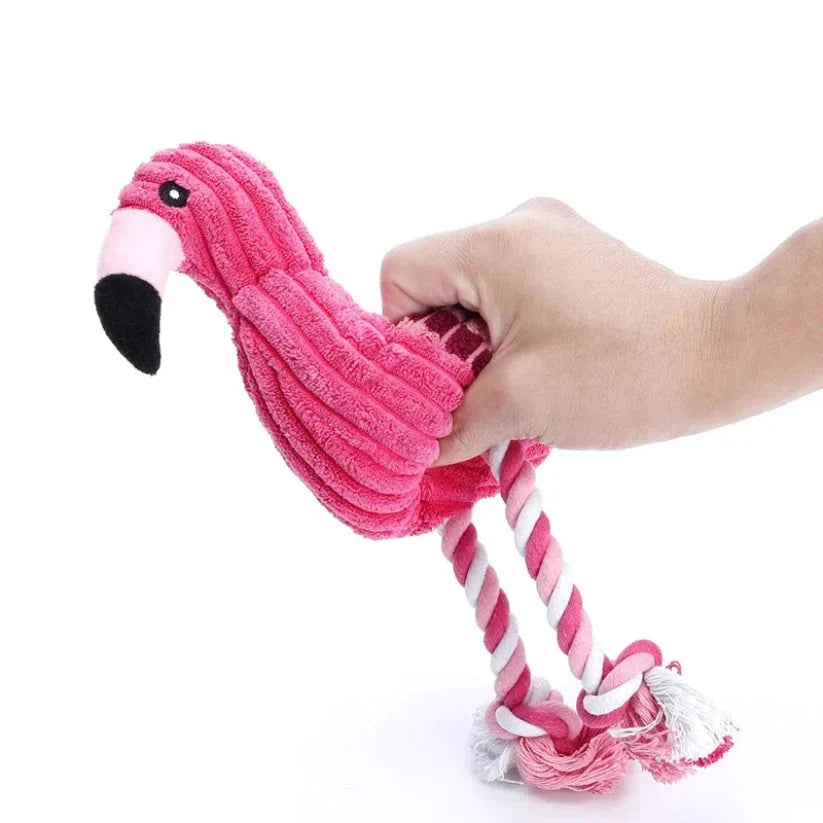 Jouet Peluche Flamant Rose Pour Chien