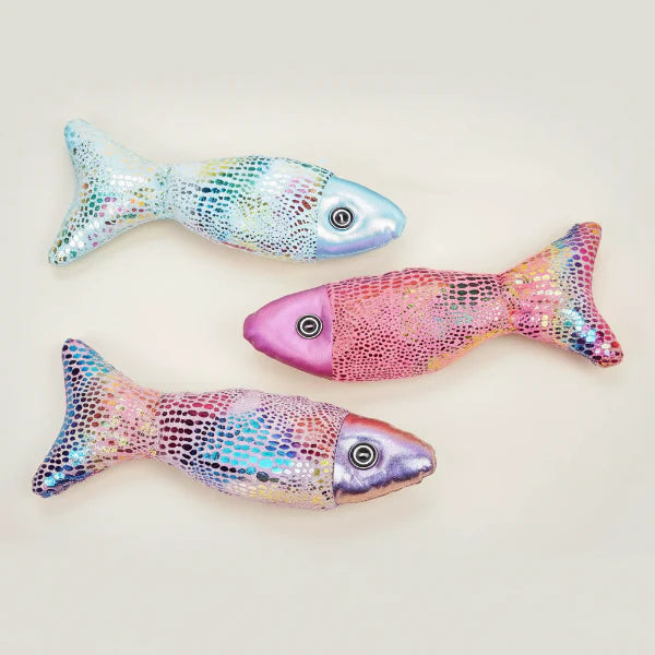 Jouet Poisson Coloré Pour Chat Avec Clochette Sonore