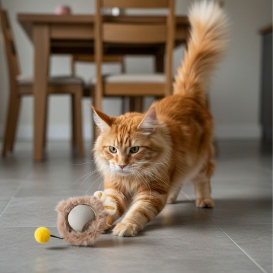 jouet pour chat | La Balle Fougueuse Lapin