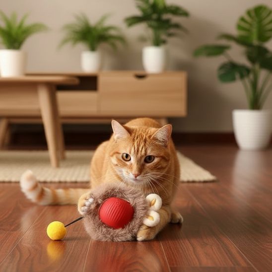 jouet pour chat | La Balle Fougueuse Lapin