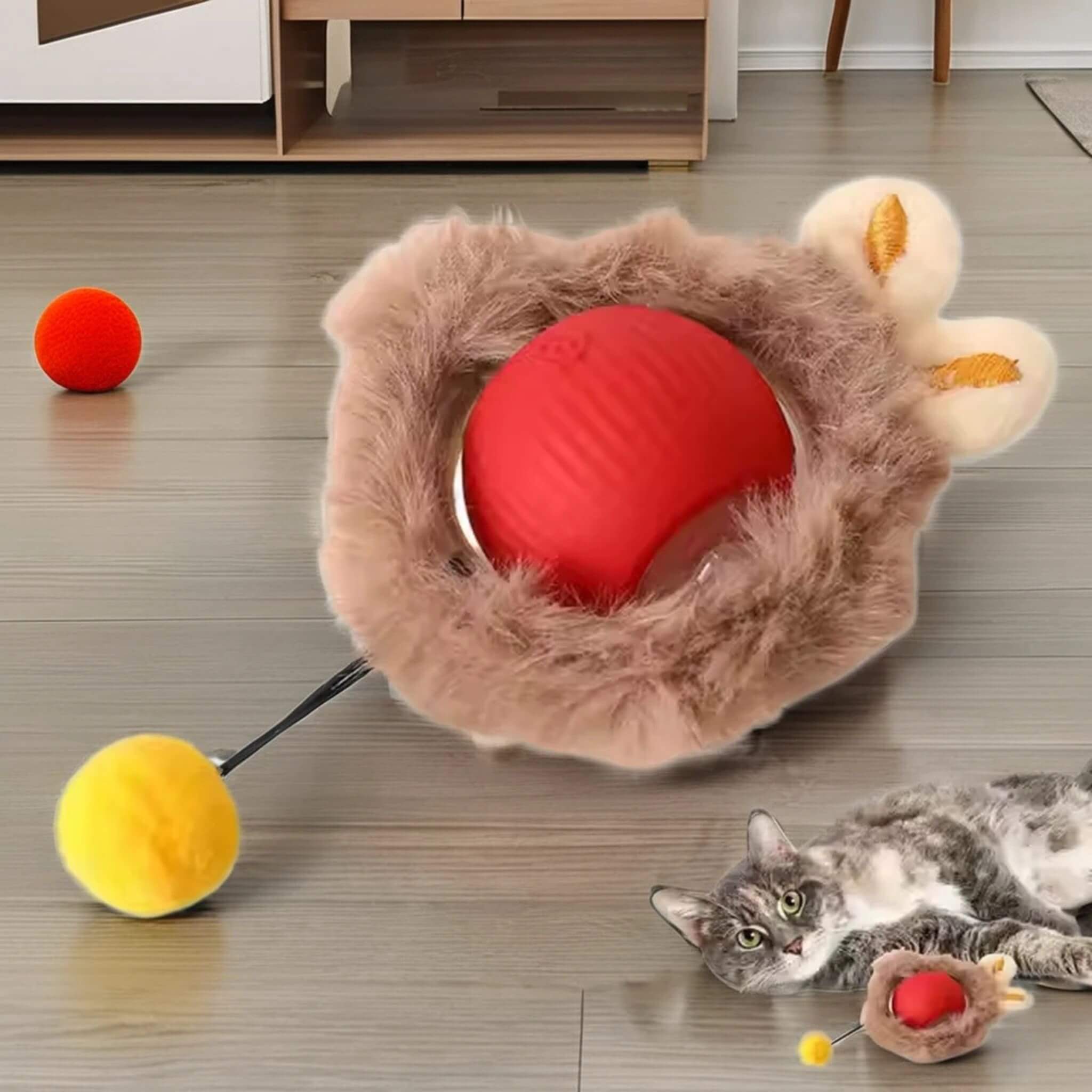 jouet pour chat | La Balle Fougueuse Lapin