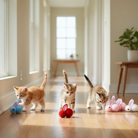 Jouets pour les chats | Lapins Pompons