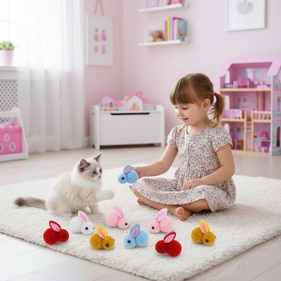 Jouets pour les chats | Lapins Pompons