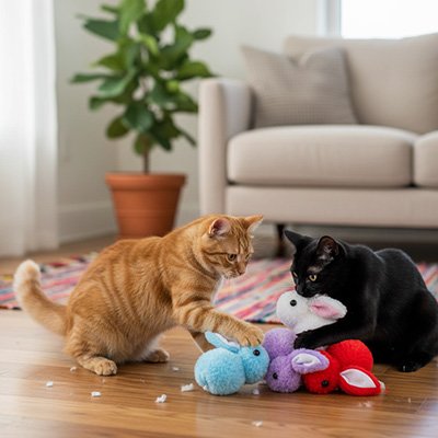 Jouets pour les chats | Lapins Pompons