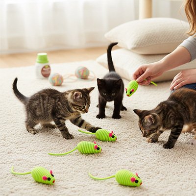 Jouets pour les chats souris
