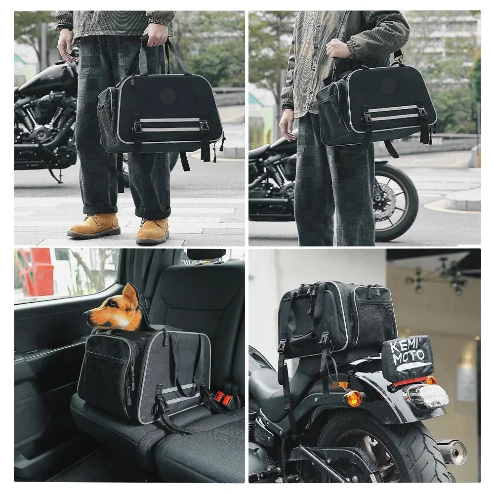 Sac De Transport Chien Moto Résistant Et Confortable