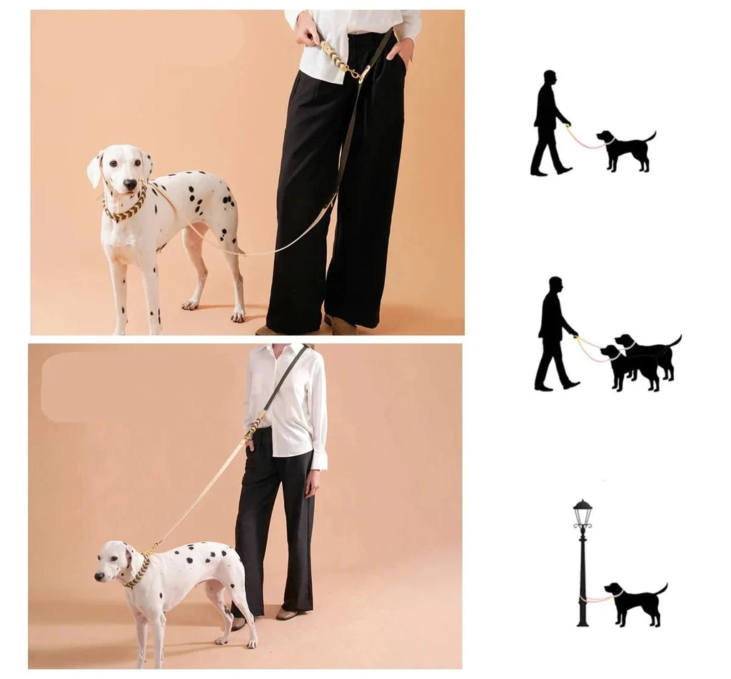 Laisse Mains Libres Multi-Fonction Pour Chien