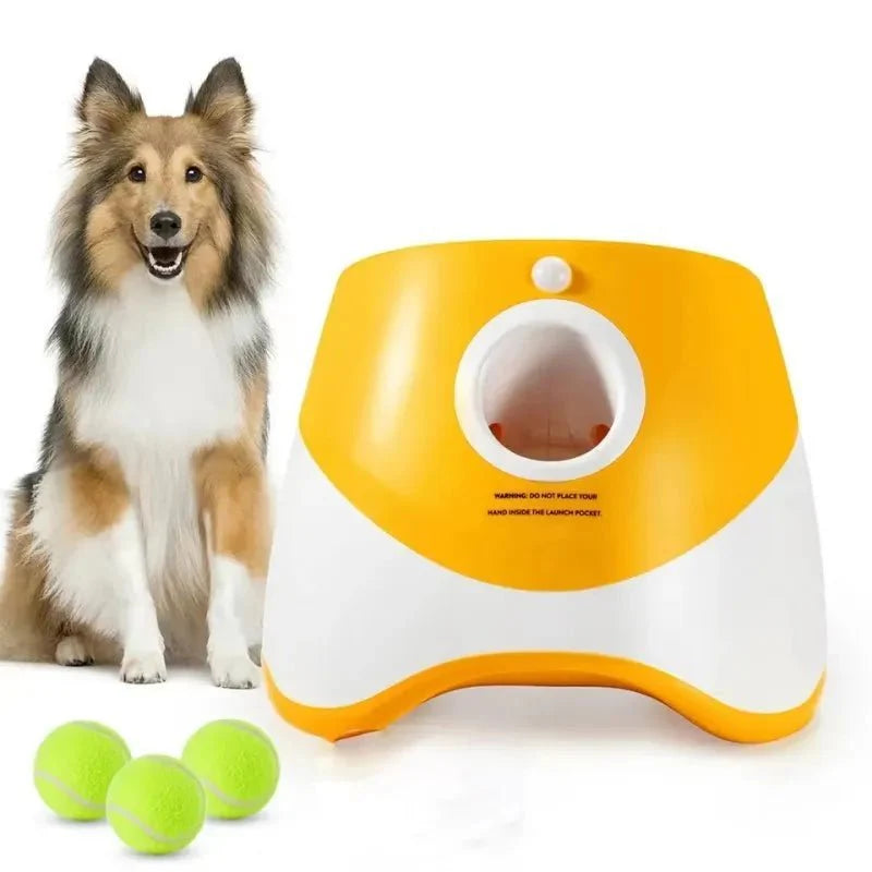 Lanceur de balle automatique pour chien : jouet interactif longue distance