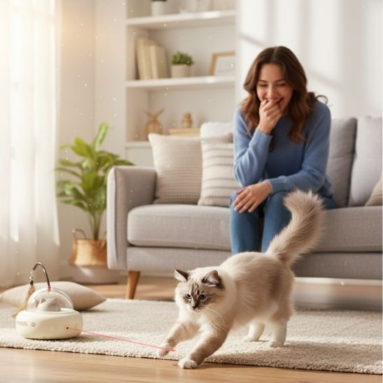 LASER A CHAT | Soucoupe Lumineuse