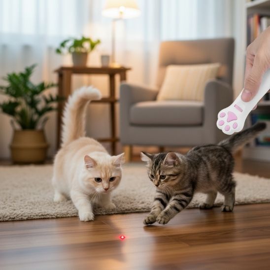Laser pour chat | Poursuite Lumineuse