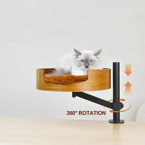 Lit Design de Bureau En Bois Pour Chat