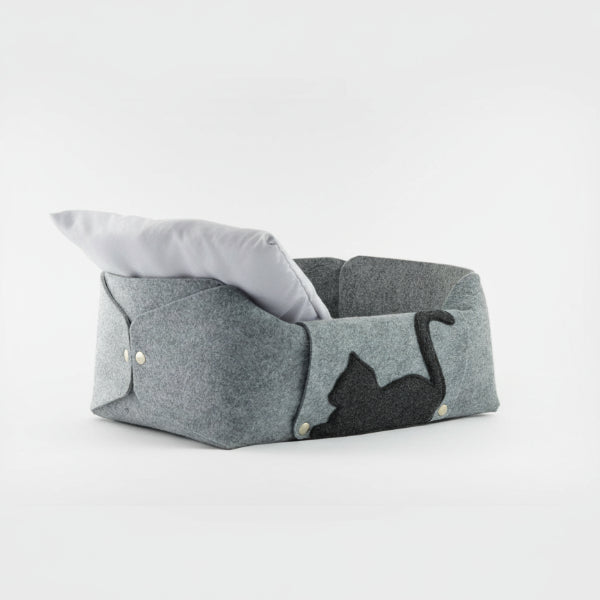 Lit Douillet En Feutre Pour Chat
