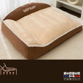 Lit-orthopédique-chien-marron-déhoussable-en-velours-côtelé-lavable-en-machine-imperméable-antidérapant-ergonomique-épais-avec-traversin