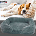 lit-orthopedique-pour-chien-gris-un-beagle-qui-dort