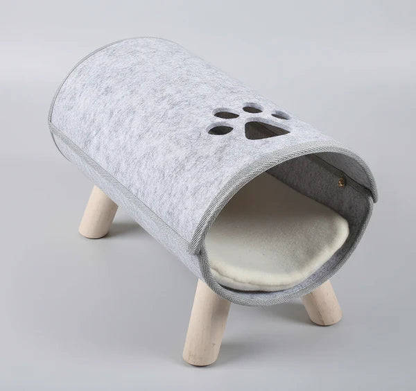 Lit Tunnel Design En Feutre Pour Chat