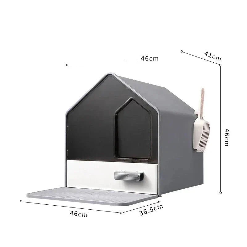 Litière Design Pour Chat En Forme De Maison