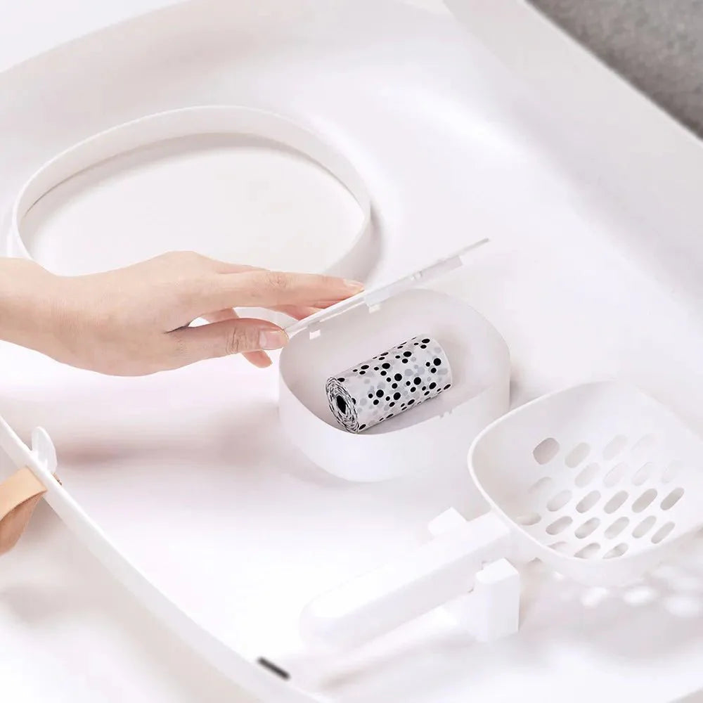 Maison de toilette fermée Oscar & Plume – bac à litière design pour chat élégant