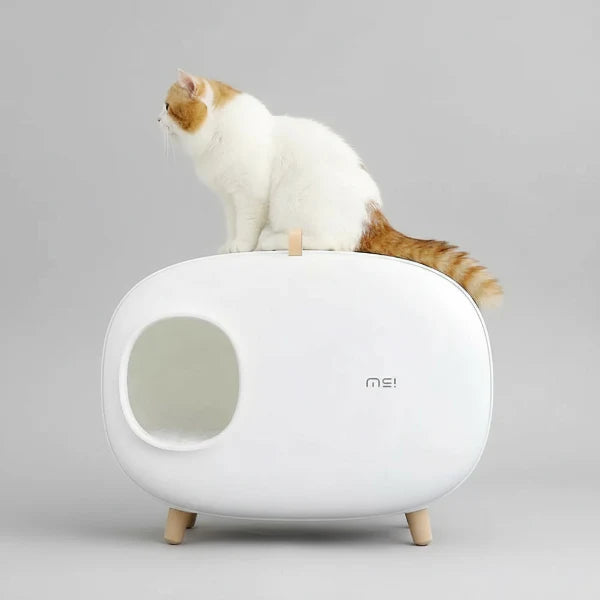 Maison de toilette fermée Oscar & Plume – bac à litière design pour chat élégant